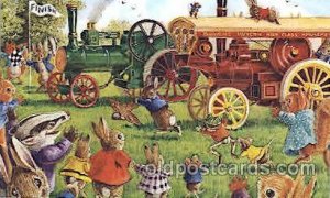 The Traction Engine Race PK 351 Artist Racey Helps, The Medici Society Ltd. L...