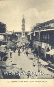 Delhi, India Street, Clock Tower  Street, Clock Tower