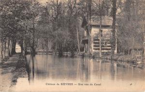 BF10343 chateau de bievres une vue du canal france       France