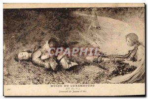 Old Postcard Musee du Luxembourg Joy Joan of Arc Sleep