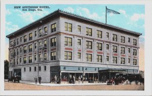 New Southern Hotel San Diego California Vintage Postcard C139