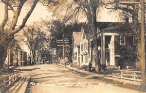 Blue Hill ME Business District Looking West Real Photo Postcard