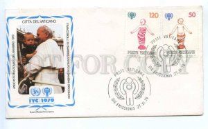 418616 Vatican 1979 year children IYC First Day COVER