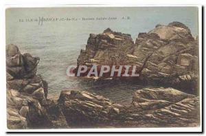 Island Brehat Old Postcard Rocks Sainte Anne