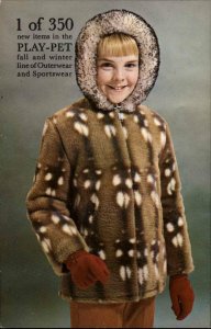 Winter Coat Fashion PLAY-PET Simon & Mogilner Birmingham AL Postcard