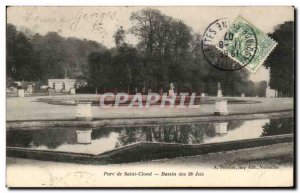 Old Postcard Parc De Saint Cloud Basin Of the 24 jets