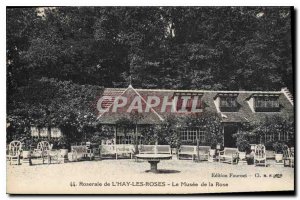 Old Postcard Rose Garden Hay les Roses The Museum of Rose