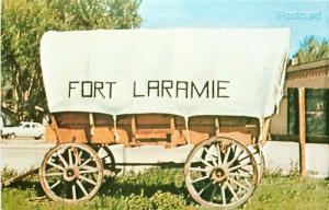 WY, Fort Laramie, Wyoming, Covered Wagon, R & T Card Services No. 123598