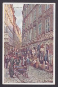 AUSTRIA, Vintage postcard, Judaica, Wien, Judengasse