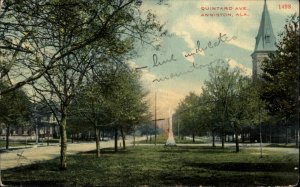 Anniston Alabama AL Quintard Avenue c1910 Vintage Postcard