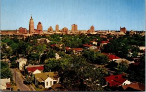 Vtg San Antonio Texas TX Skyline City View Postcard