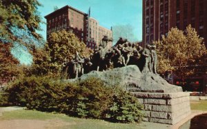 Vintage Postcard Wars Of America Monument Military Park Newark New Jersey NJ