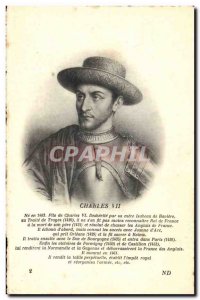 Old Postcard Charles VII