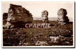 Old Postcard Royan Rocks From Vallieres