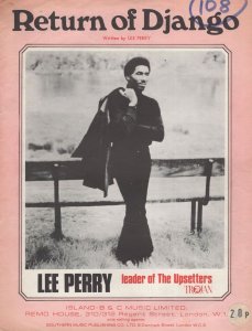 Lee Perry The Upsetters Return Of Django Rare Sheet Music