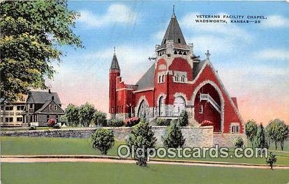 Veterans Facility Chapel Wadsworth, KS, USA Writing on back 