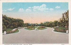 Nebraska Lincoln Entrance To Antelope Park Curteich