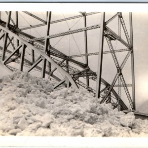 c1930s Unknown Through-Arch Bridge Base RPPC Real Photo Postcard Nice Truss A94