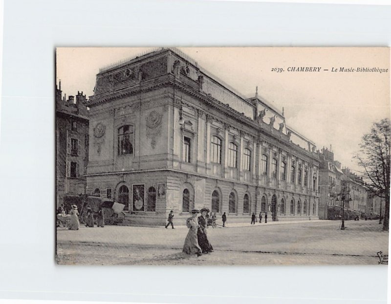 Postcard Le Musée Bibliothèque Chambéry France