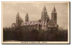 Old Postcard Kaiserdon Zu Speyer Rh Südseite