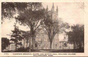 Massachusetts Williamstown Thompson Memorial Chapel and Griffin Hall Williams...