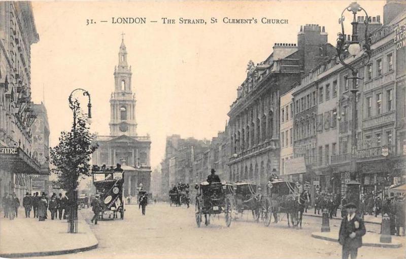 16921 England, London, The Strand, St. Clement's Church