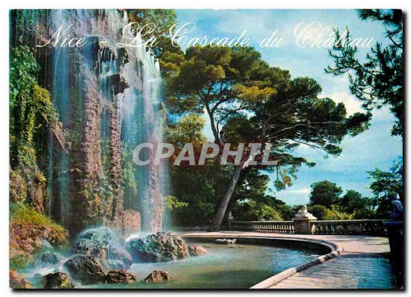 Modern Postcard Nice Alpes Maritimes The cascade of Chateau