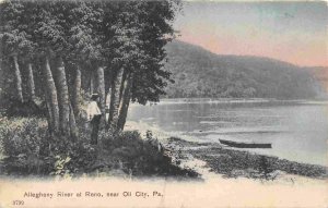 Allegheny River Reno Oil City Pennsylvania 1907 postcard