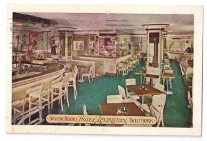 Revere Room Lexington Hotel New York NY 1942 Postcard