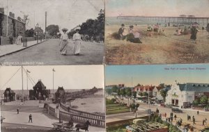 Lumley Road Posh Ladies Fashion Skegness 4x Old Postcard s