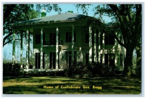 c1960's Home of Confederate Gen. Bragg Braxton Bradd Home Mobile AL Postcard 