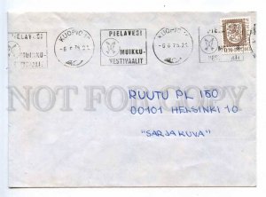 414506 FINLAND 1975 year Fishing Pielavesi real posted COVER
