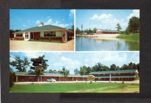 NC Blake's Blakes Motel Restaurant Biscoe Candor North Carolina Postcard