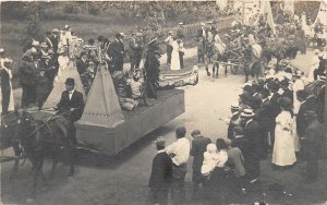 G22/ Youngstown? Ohio RPPC Postcard 1912 Native American Indian Parade