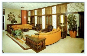 CLAYTON, St. Louis, Missouri MO ~ RAMADA INN Lobby Retro Decor c1970s  Postcard