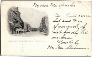 North Avenue From Park Avenue, Plainfield NJ c1906 Vintage Postcard S03