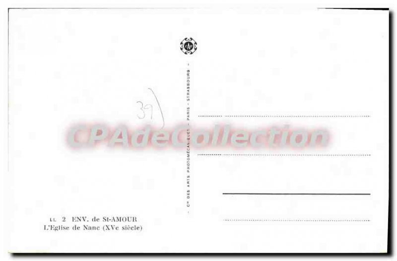 Postcard Old Church St Amour De Nanc