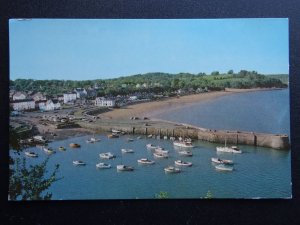 Wales Cymru Pembrokeshire SAUNDERSFOOT VILLAGE & HARBOUR (2) c1970s Postcard