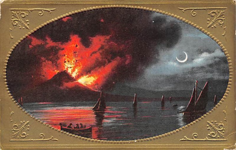 Erupting Volcano Volcano 1909 