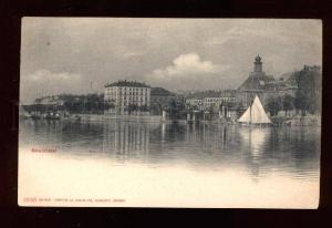 016695 LIGHTHOUSE in Neuchatel Switzerland Vintage PC