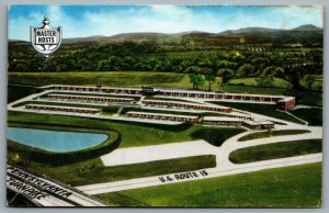 Postcard Mechanicsburg PA c1960s The Holiday Motor Hotel US Route 15 Turnpike