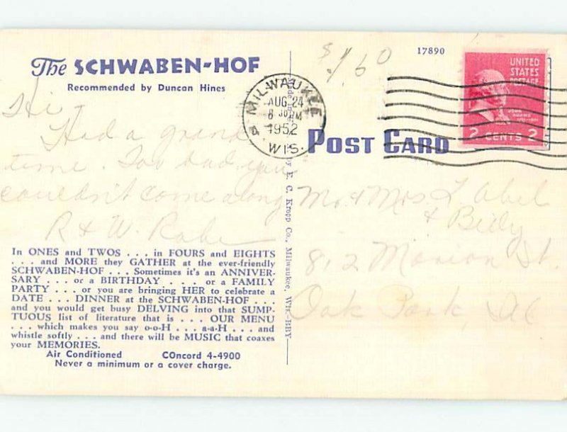 Linen RESTAURANT SCENE Milwaukee Wisconsin WI AE0213