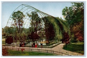 c1910's The Flying Cage New York Zoological Park Bronx NY Antique Postcard