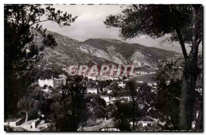 Old Postcard La Cote D & # 39Azur Menton View Taking Carnales