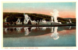 Yellowstone National Park, J.E. Haynes,  Upper Geyser Basin