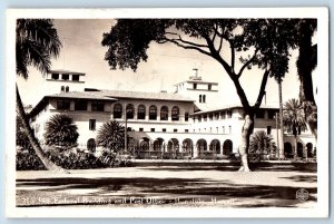 Honolulu Hawaii HI Postcard RPPC Photo Federal Building Post Office c1940's