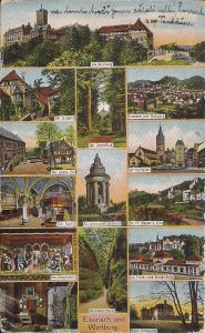 Eisenach Germany, Die Wartburg, 1926, Martin Luther, Castle, Multiview Thuringia