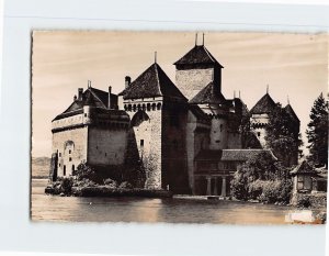 Postcard Château de Chillon, Veytaux, Switzerland