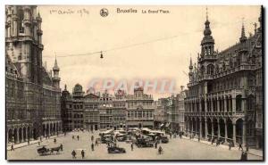 Old Postcard Brussels Grand Place