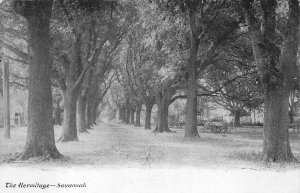 THE HERMITAGE SAVANNAH GEORGIA BLACK AMERICANA POSTCARD (c. 1904)